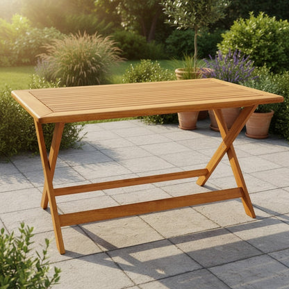 Karya Rectangular Folding Dining Table (Variant)