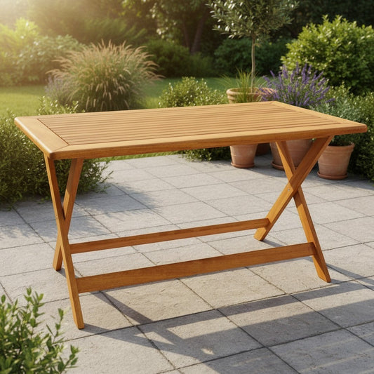 Karya Rectangular Folding Dining Table (Variant)
