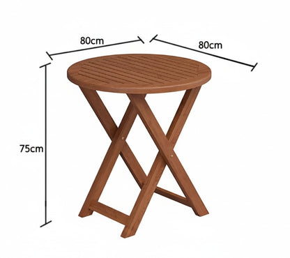 Karya Round Folding Dining Table