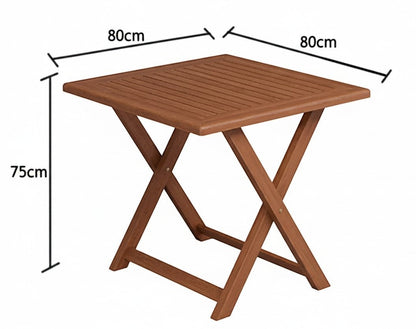 Karya Square Folding Dining Table