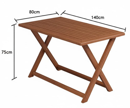Karya Rectangular Folding Dining Table
