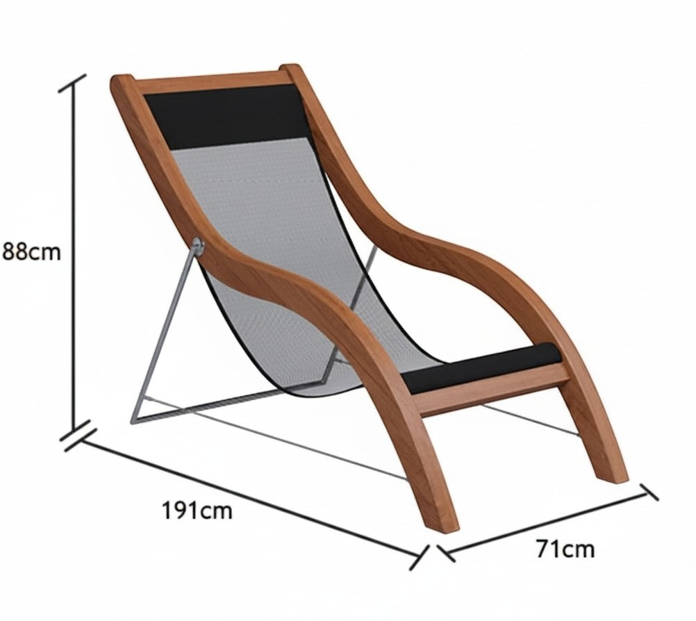 Pisidya Sunbed Black