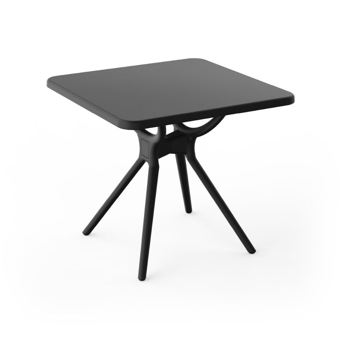 HİMALAYA DEMONTE BAHÇE MASA KARE SİYAH