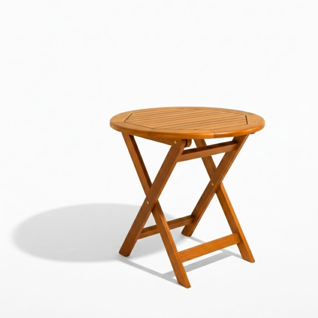 KARYA YUVARLAK KATLANABİLİR YEMEK MASASI